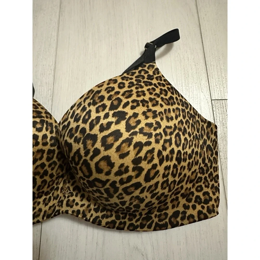 Victoria's Secret So Obsessed Padded No Wire Bra Sz‎ 36DD Animal Print